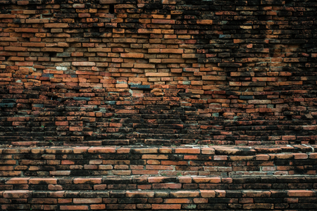 ancient brick wall pattern textureの写真素材