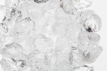 Ice on White backgroundの写真素材