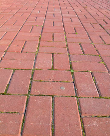 red brick heap, modern technology detailsの写真素材