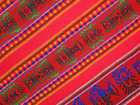 colorful weave silk shawl  different zigzag colors background  closeup texture, new fabric diversity...