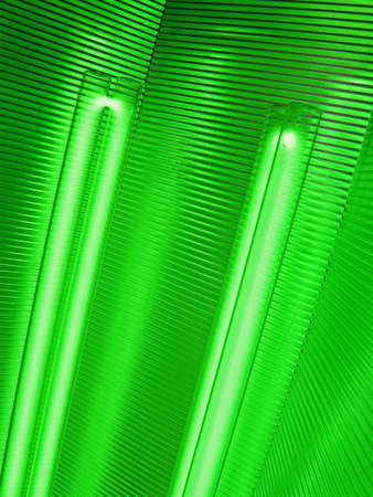 abstract green bulb lamp, modern power detailsの写真素材
