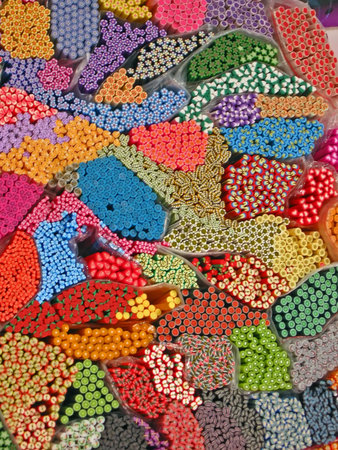 color fashion items heap, new diversity concept