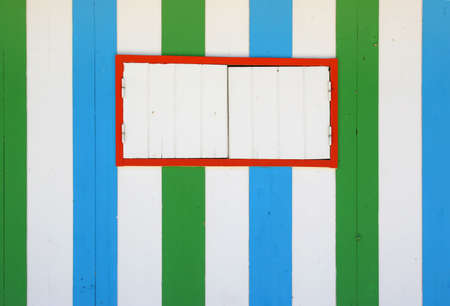 blue and green wooden stripes textureの写真素材