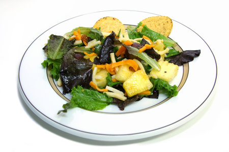 close up of a saladの写真素材