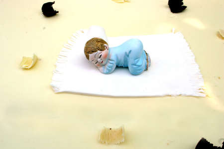 baptism cakeの写真素材