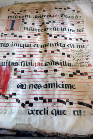 old medieval book with text on it