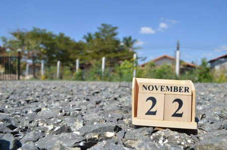 November 22, Country background for your business, empty cover background.の写真素材