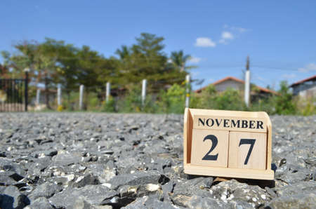 November 27, Country background for your business, empty cover background.の写真素材