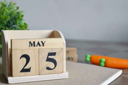 May 25, Appointment date with Calendar cube design.の写真素材