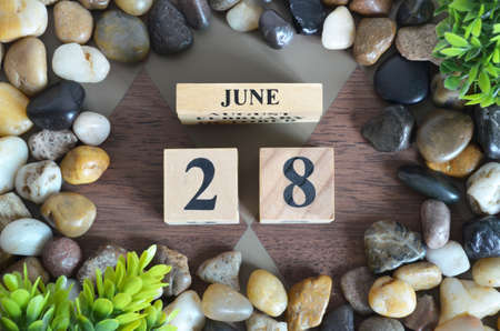 June 28, Appointment design in the natural concept.の写真素材