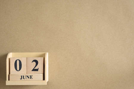 June 2, Empty brown background.の写真素材