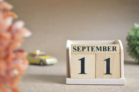 September 11, Date design in the natural concept.の写真素材