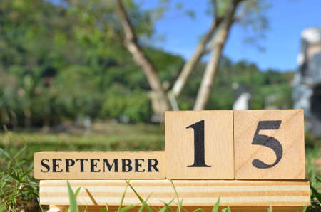 September 15, Cover natural background for your business.の写真素材