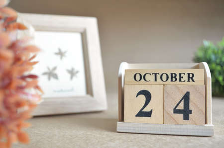 October 24, Date design in the natural concept.の写真素材