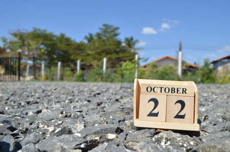 October 22, Country background for your business, empty cover background.の写真素材