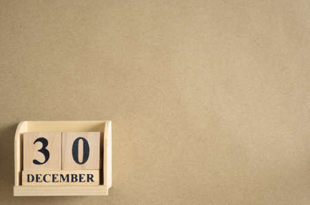 December 30, Empty brown background.の写真素材