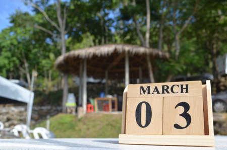 March 3, empty cover background for tourism.の写真素材