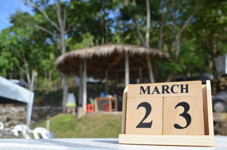 March 23, empty cover background for tourism.の写真素材
