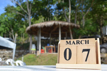 March 7, empty cover background for tourism.の写真素材