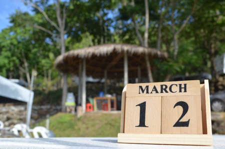 March 12, empty cover background for tourism.の写真素材