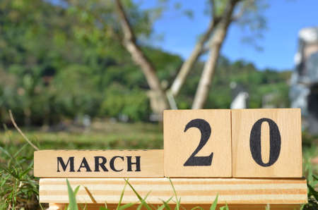 March 20, Cover the natural background for your business.の写真素材