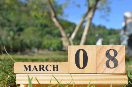 March 8, Cover the natural background for your business.の写真素材