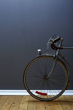 atmospheric set with vintage road bikeの写真素材