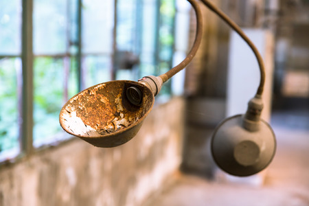 damage lamp bracketの写真素材