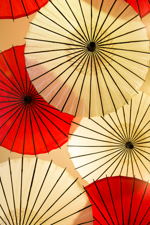 umbrella ceiling Backgroundの写真素材