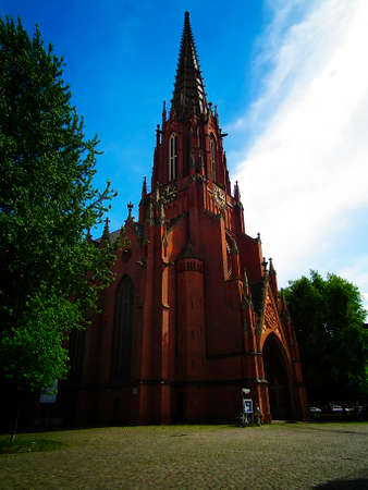 Building of the church in the center of Hanoverの写真素材