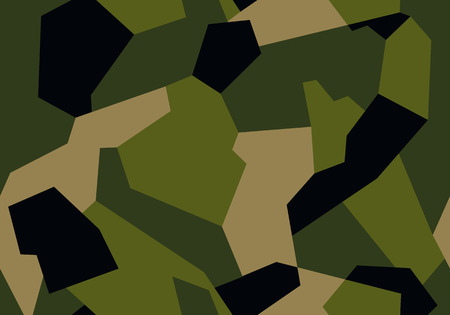 Modern geometric style texture military camouflage. Repeats seamless army green hunting pattern for cloth, car or weaponの写真素材