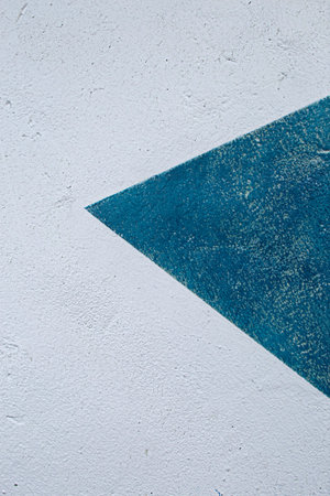 Blue and White wall texture grunge background in Mediterranean house.
