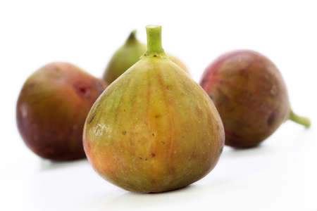 Fresh fig's isolated on white backgroundの写真素材