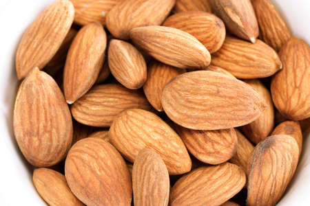 Almond isolated on white の写真素材