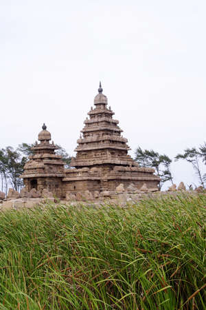 Seashore Temple,UNESCO heritage site,Mamallapuram,India のeditorial素材