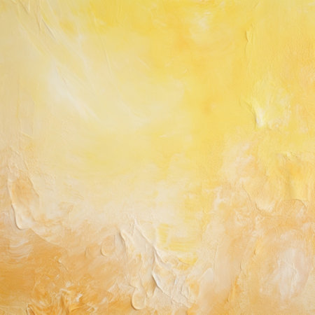 Background with texture and rough surface for decoration, banner and grunge background, in yellow tones. AI generationの素材