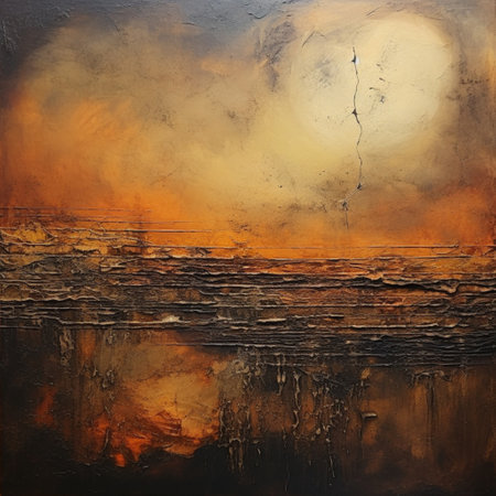 Background texture. Oil abstract painting, contemporary artists, therapy, layered, detailed, textured, earthy colors. AI generationの素材