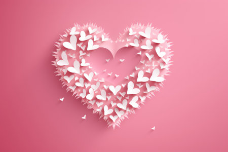Minimal background, mock up with podium for product display,Abstract white geometry shape background minimalist Valentine's day pink background,Abstract mock up backgroundup 3D rendering.の素材