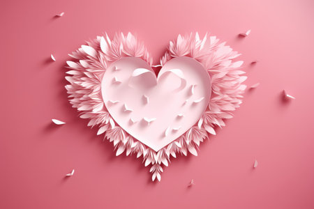 Minimal background, mock up with podium for product display,Abstract white geometry shape background minimalist Valentine's day pink background,Abstract mock up backgroundup 3D rendering.の素材