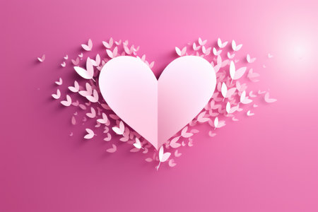 Minimal background, mock up with podium for product display,Abstract white geometry shape background minimalist Valentine's day pink background,Abstract mock up backgroundup 3D rendering.の素材