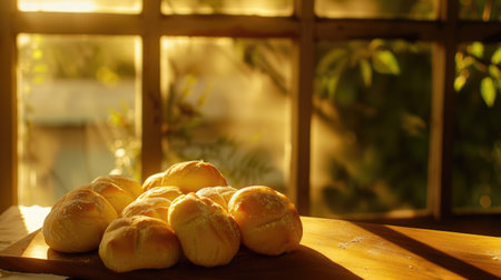 Cheese buns Bou De Quejo. Traditional Brazilian cheese bread.の素材