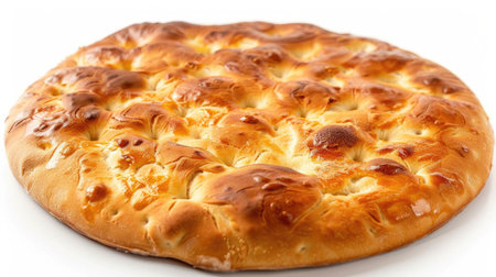 Italian focaccia bread with rosemary, garlic and tomatoesの素材