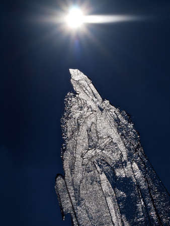 Ice in the sunlightの写真素材