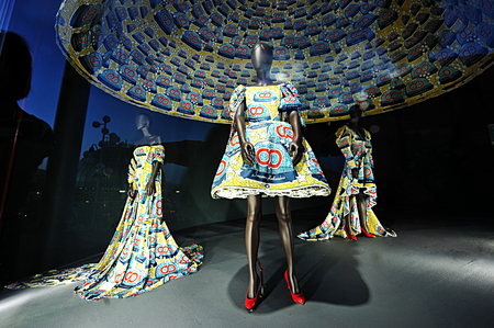 Window display of the boutiqueのeditorial素材