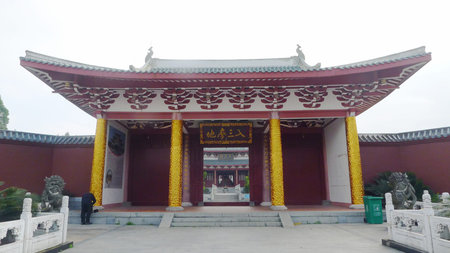 Chinese temple landscape viewのeditorial素材