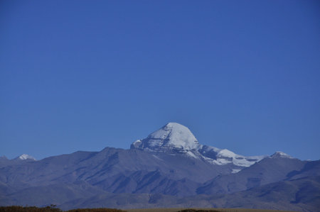 View of range of mountainsの写真素材