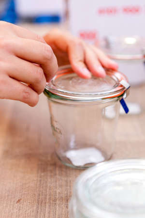 dispatch bottling jarの写真素材