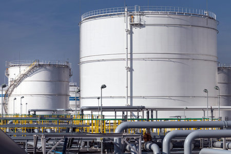 Oil capacity at the reverse import-export terminal.
