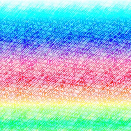 colorful abstract background with numbersの写真素材