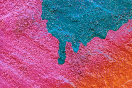photo flagstone painted with bright colors. closeupの写真素材